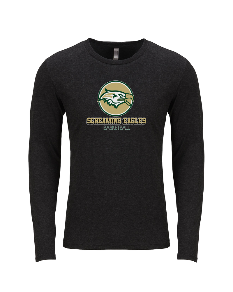 Chequamegon HS Boys Basketball Shadow - Tri-Blend Long Sleeve