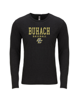 Buhach HS Baseball Block - Tri-Blend Long Sleeve