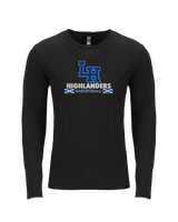La Habra HS Basketball Stacked - Tri-Blend Long Sleeve