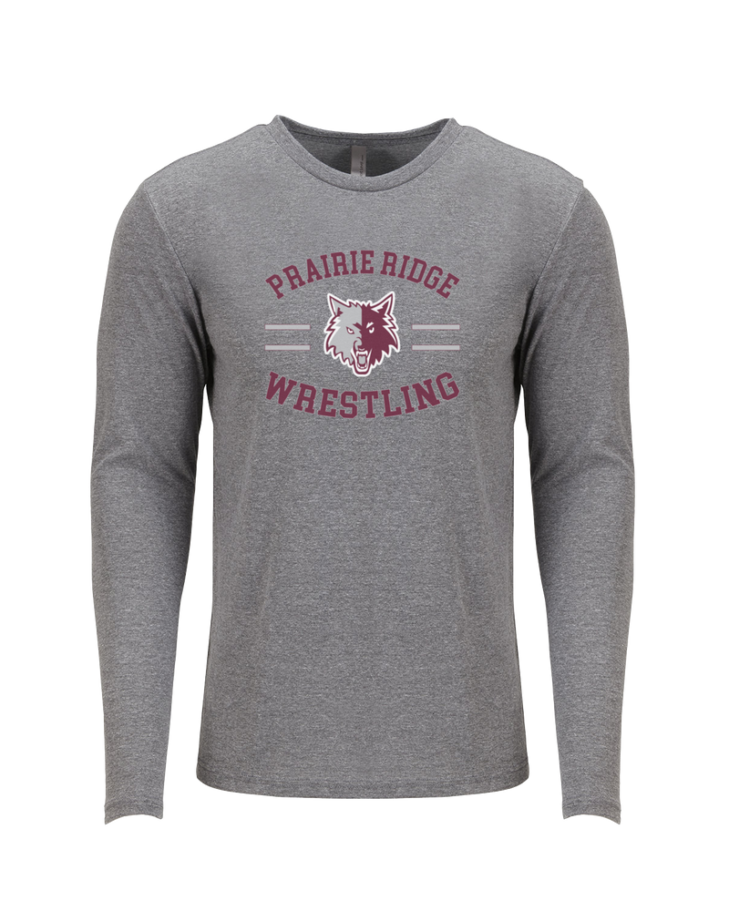 Prairie Ridge HS Wrestling Curve - Tri-Blend Long Sleeve