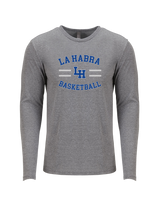 La Habra HS Basketball Curve - Tri-Blend Long Sleeve
