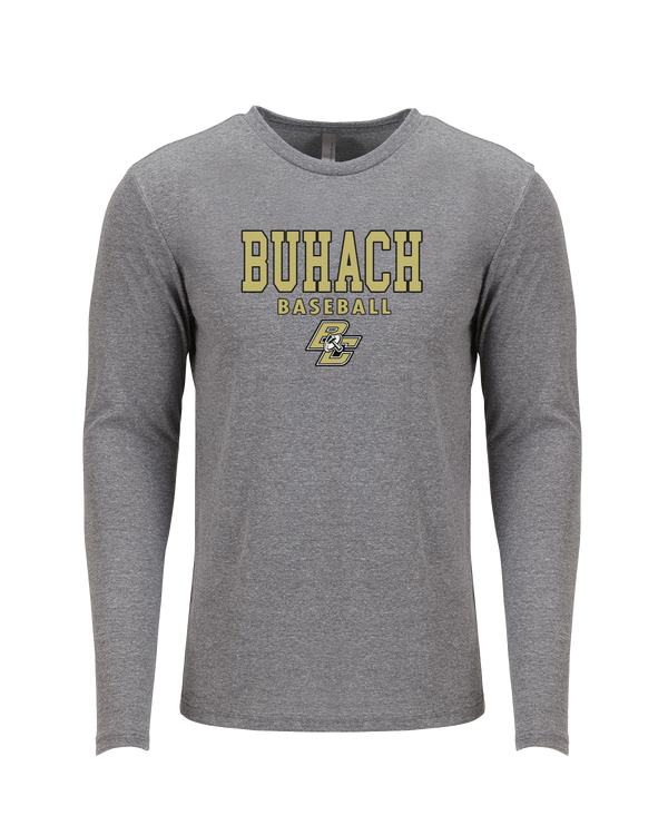 Buhach HS Baseball Block - Tri-Blend Long Sleeve