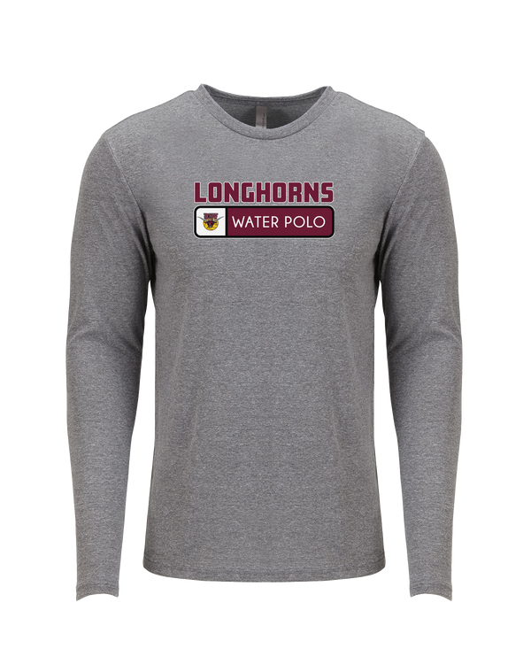 Rancho Buena Vista HS Water Polo Pennant - Tri Blend Long Sleeve