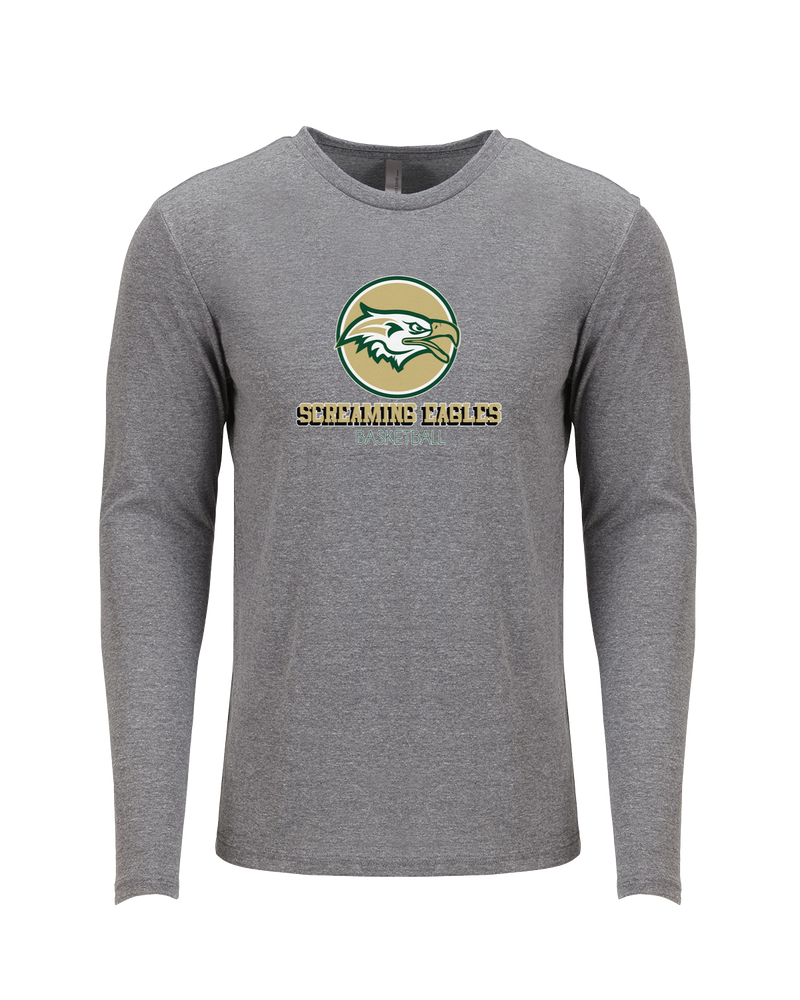 Chequamegon HS Boys Basketball Shadow - Tri-Blend Long Sleeve