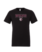 Prairie Ridge HS Wrestling Border - Tri-Blend T-Shirt