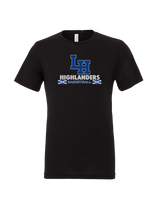 La Habra HS Basketball Stacked - Tri-Blend T-Shirt