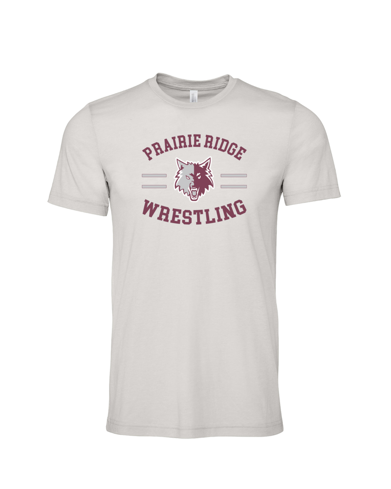 Prairie Ridge HS Wrestling Curve - Tri-Blend T-Shirt
