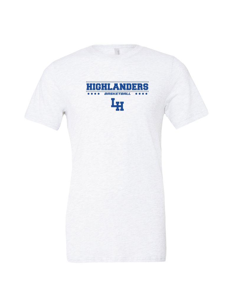 La Habra HS Basketball Border - Tri-Blend T-Shirt