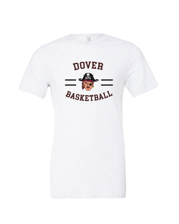 Dover HS Boys Basketball Curved - Tri-Blend T-Shirt