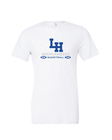 La Habra HS Basketball Stacked - Tri-Blend T-Shirt