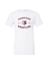 Prairie Ridge HS Wrestling Curve - Tri-Blend T-Shirt