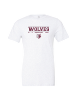 Prairie Ridge HS Wrestling Border - Tri-Blend T-Shirt