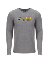 Tri City Wolverines Football Basic - Tri Blend Long Sleeve