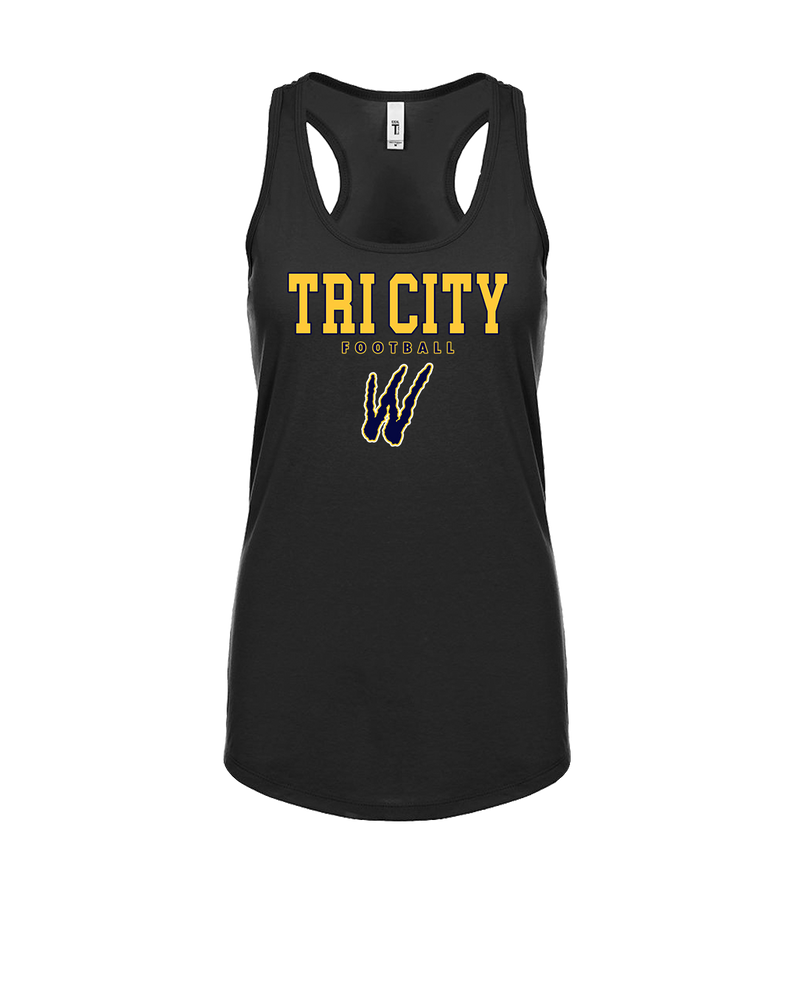 Tri City Wolverines Football Block - Womens Tank Top