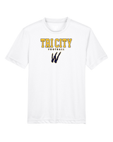 Tri City Wolverines Football Block - Youth Performance T-Shirt