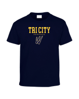 Tri City Wolverines Football Block - Youth T-Shirt