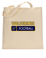 Tri City Wolverines Football Pennant - Tote Bag