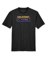Tri City Wolverines Football Pennant - Youth Performance T-Shirt