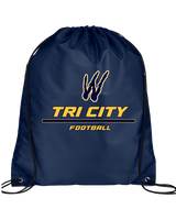 Tri City Wolverines Football Split - Drawstring Bag