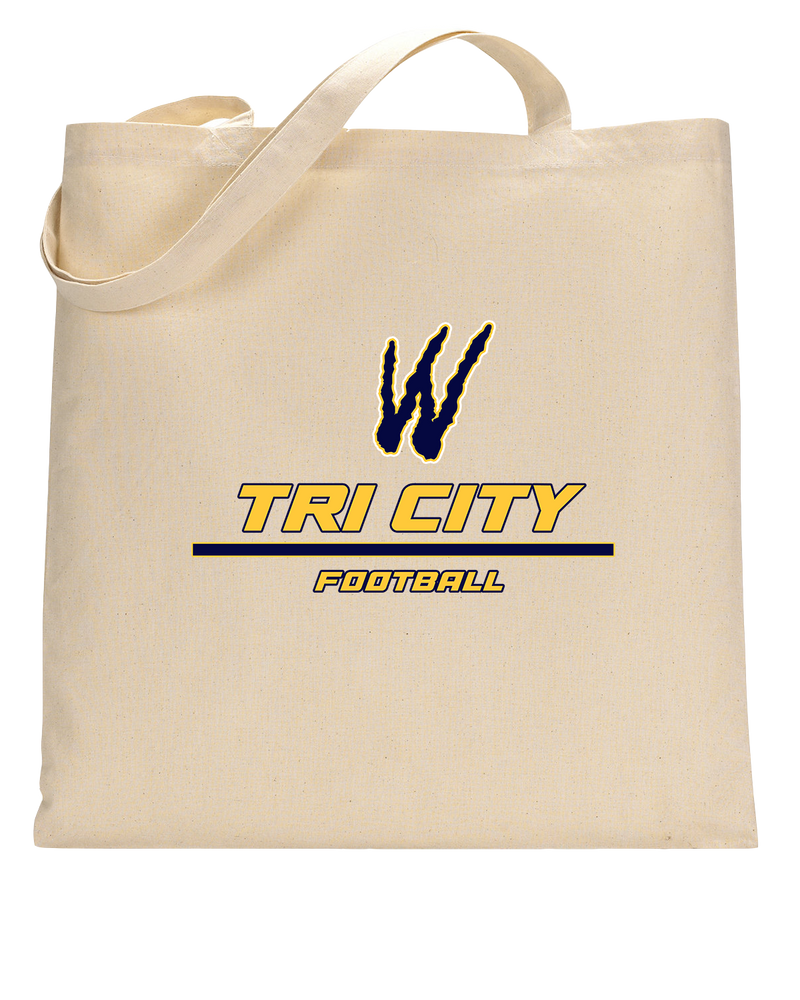 Tri City Wolverines Football Split - Tote Bag