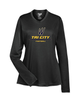 Tri City Wolverines Football Split - Womens Performance Long Sleeve