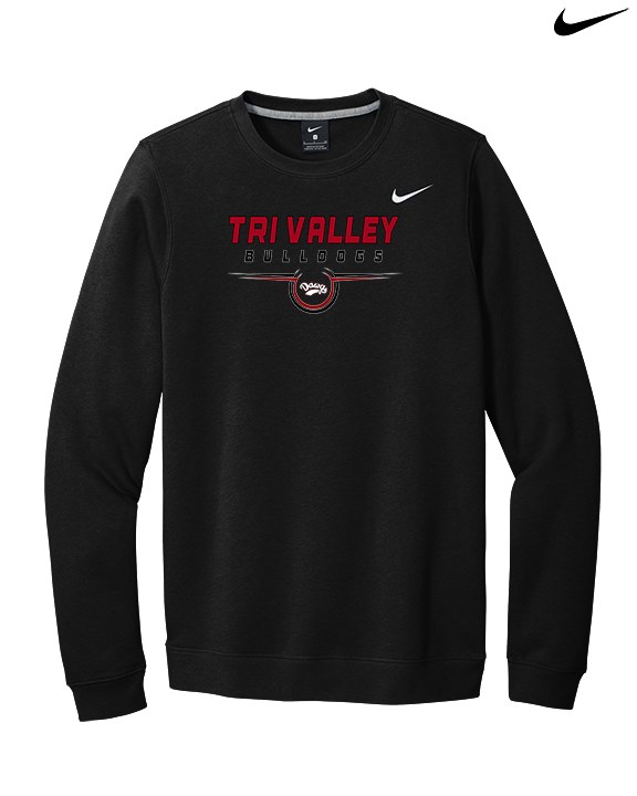 Tri Valley HS Football Design - Mens Nike Crewneck