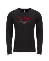 Tri Valley HS Football Design - Tri-Blend Long Sleeve