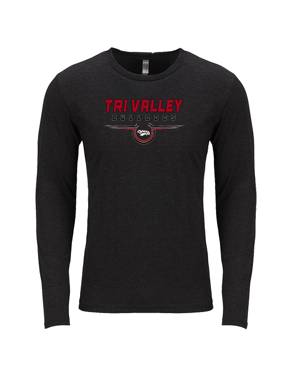 Tri Valley HS Football Design - Tri-Blend Long Sleeve