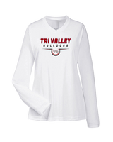 Tri Valley HS Football Design - Womens Performance Longsleeve