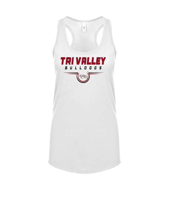 Tri Valley HS Football Design - Womens Tank Top