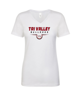 Tri Valley HS Football Design - Womens V-Neck