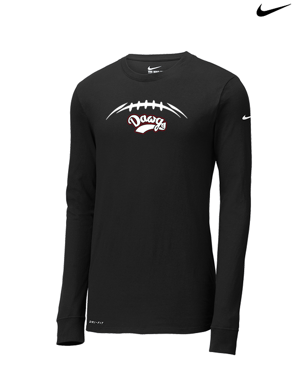 Tri Valley HS Football Laces - Mens Nike Longsleeve