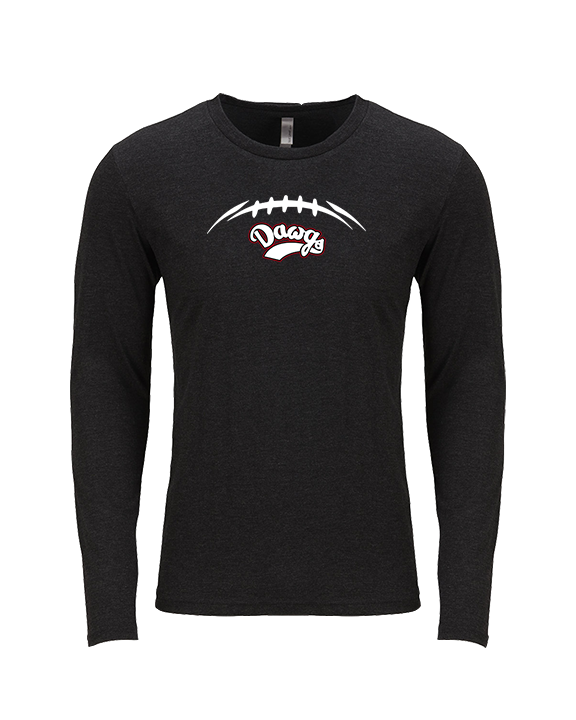 Tri Valley HS Football Laces - Tri-Blend Long Sleeve