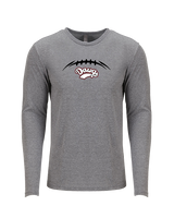Tri Valley HS Football Laces - Tri - Blend Long Sleeve