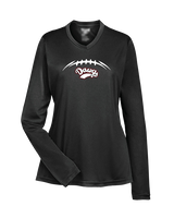Tri Valley HS Football Laces - Womens Performance Longsleeve