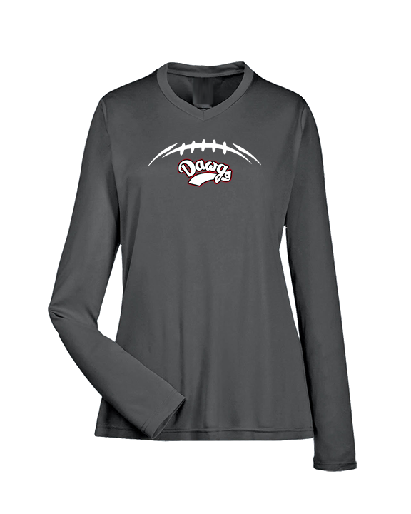 Tri Valley HS Football Laces - Womens Performance Longsleeve