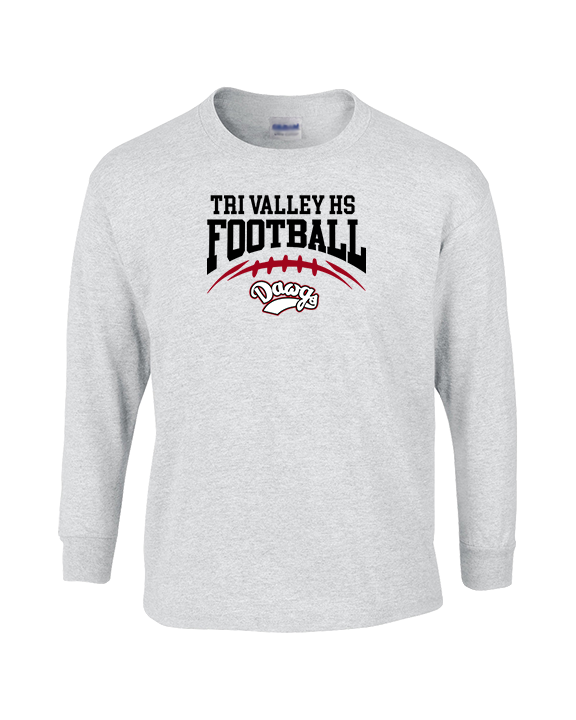 Tri Valley HS Football School Football - Cotton Longsleeve