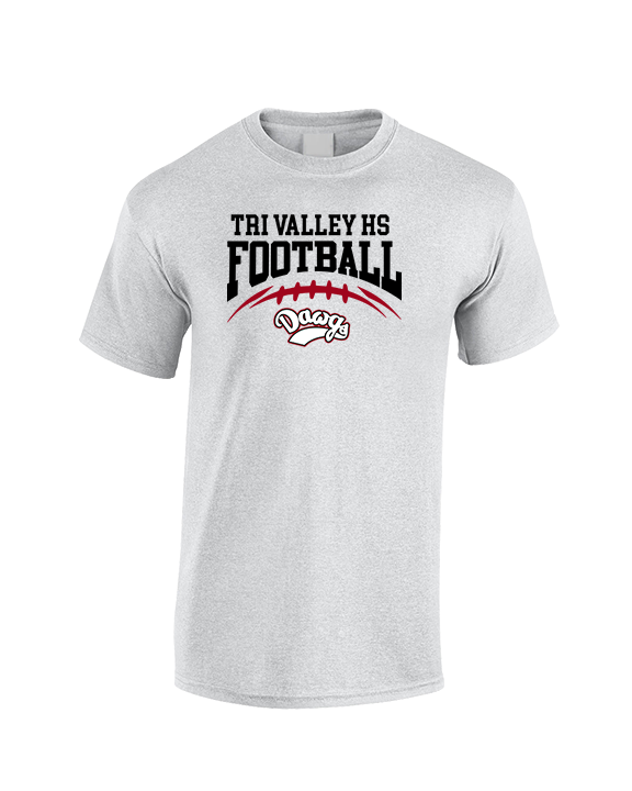 Tri Valley HS Football School Football - Cotton T-Shirt