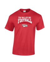 Tri Valley HS Football School Football - Cotton T-Shirt