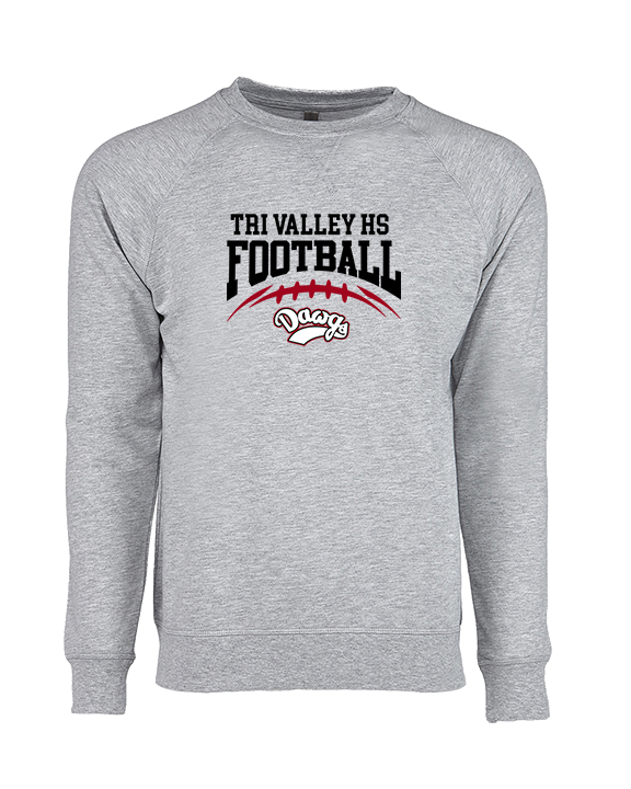 Tri Valley HS Football School Football - Crewneck Sweatshirt