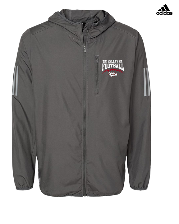 Tri Valley HS Football School Football - Mens Adidas Full Zip Jacket