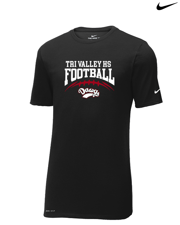 Tri Valley HS Football School Football - Mens Nike Cotton Poly Tee