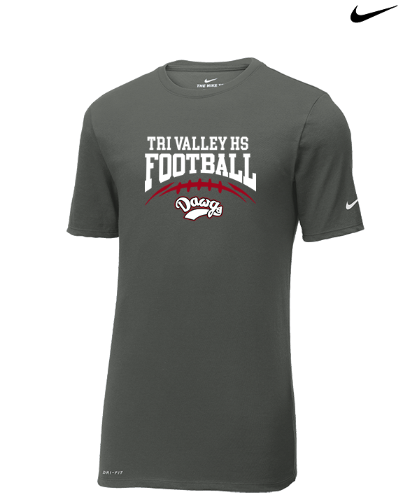 Tri Valley HS Football School Football - Mens Nike Cotton Poly Tee