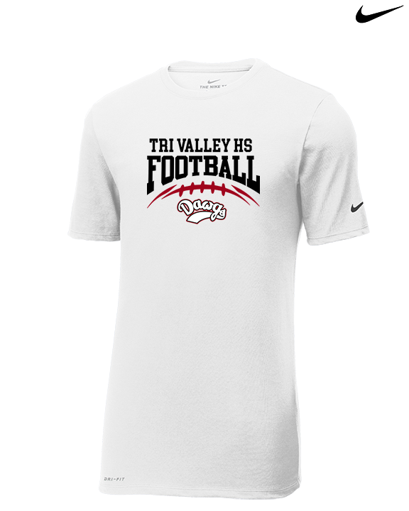 Tri Valley HS Football School Football - Mens Nike Cotton Poly Tee