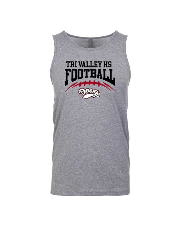 Tri Valley HS Football School Football - Tank Top