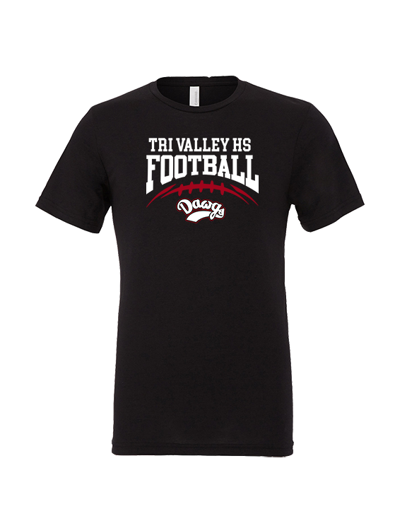 Tri Valley HS Football School Football - Tri-Blend Shirt
