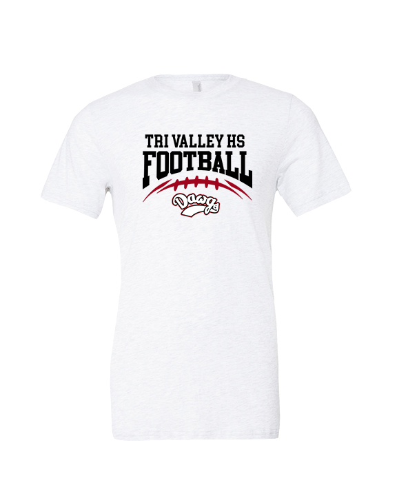 Tri Valley HS Football School Football - Tri-Blend Shirt
