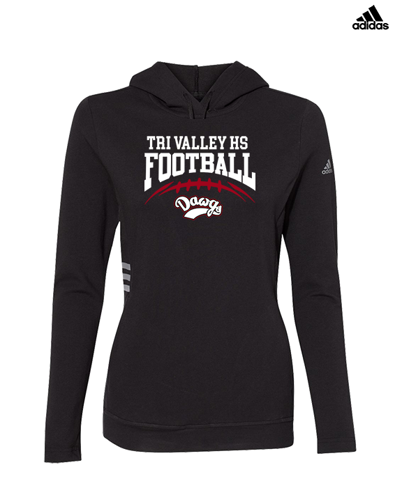 Tri Valley HS Football School Football - Womens Adidas Hoodie