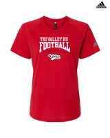 Tri Valley HS Football School Football - Womens Adidas Performance Shirt