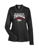 Tri Valley HS Football School Football - Womens Performance Longsleeve